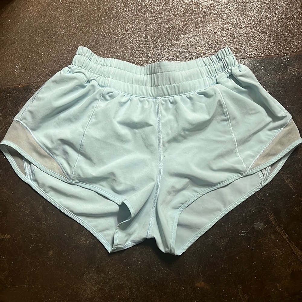 Light Blue 2.5 Lululemon Hotty Hot Shorts